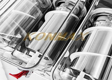 Stainless Steel Komersial Mesin Margarita Milk Shake Inner - Outer Freezing Cylinder