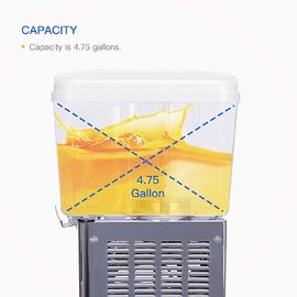 CE Certificate Frozen Drink Machine With LED Light 18 Liter Chilled Drink Dispenser