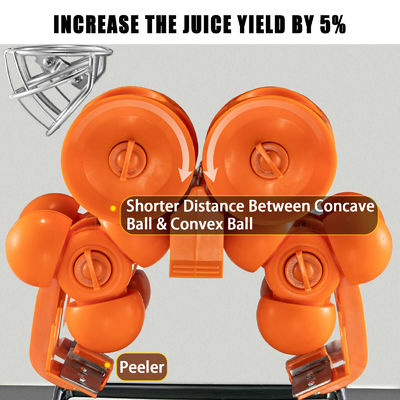 Electric 250w Commercial Orange Juicer Machine Automatic And Stainless Steel Body