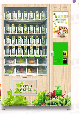 Layanan Tak Berawak Mesin Penjual Otomatis Salad Segar Otomatis Dengan Sistem Angkat