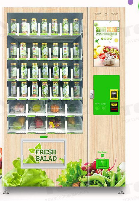 Mesin Penjual Salad Sayuran Buah-buahan Suhu Dapat Disesuaikan